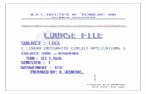 Lica Course File