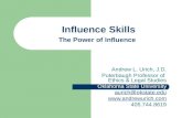 Influence skills. andrew urich