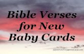 Bible Verses for New Baby Cards