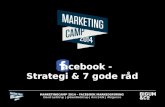 Marketingcamp 2014 | Facebook markedsføring v David Ledstrup
