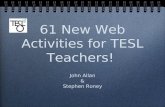 61 Web 2.0 Activities for TESL Teachers
