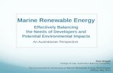 Marine Renewable Energy: Effectively Balancing the Needs of Developers and Potential Environmental Impacts: An Australasian Perspective
