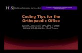 Coding tips for busy orthopaedic practices