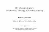 On Mice and Men: The Role of Biology in Crowdsourcing