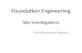 Site investigations-penetration methods