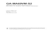 Motherboard Manual Ga-ma69vm-s2 e