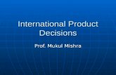 International Product Decisions