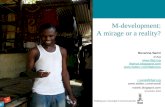 M-development: a mirage or a reality?