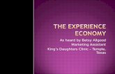 The Experience Economy By Betsy Allgood