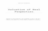 Valuation of Properies