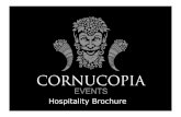 CORNUCOPIA EVENTS - Hospitality Brochure 2014/2015
