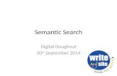 'Semantic Search' a presentation by Emily Hill of Write My Site speaking at Digital Doughnut's September meet-up
