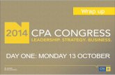 CPA Congress 2014 - Day One Wrap Up