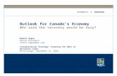 Outlook for Canada’s Economy