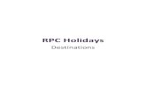 Holidays Destinations from RPC Holidays