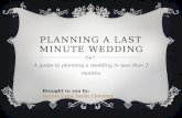Tips for Planning a Last Minute Wedding from Karma Crew Yacht Charters