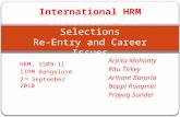 International HRM- Recruitments and Selections (IIPM Bangalore)