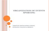 Organization of events sporting