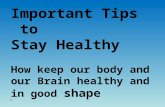 Impoertant tips for health