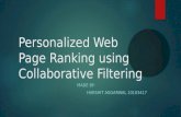 Personalized Web Page Ranking Using Collaborative Filtering