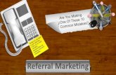 10 Most Common Referral Marketing Mistakes