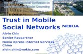 Trust in mobile social networks