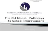 CLI Pathways to School Improvement
