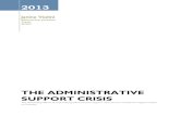 Administrative Support Crisis--Opinion Paper