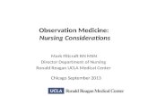 Observation medicine nursing considerations