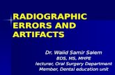 Radiographic errors and artifacts