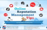 Online Reputation Management Tips