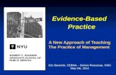 Presentation Teaching Evidence-Based Management NYU Wagner 2014