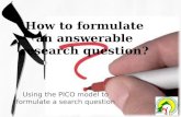 PICO Research Question