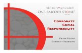 One Smooth Stone Corporate Social Responsibility