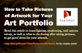 How to Take Pictures of Artwork for Your Art Portfolio