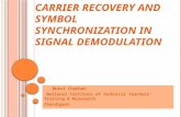 Carrier Recovery and Symbol Synchronization in signal demodulation