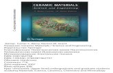 Ceramic Materials - Science and Engineering
