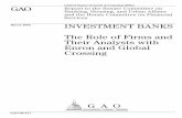 GAO-03-511 Investment Banks: The Role of Firms and Their ...