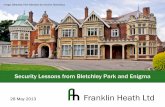 Security Lessons from Bletchley Park and Enigma
