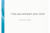 I haz you and pwn your maal