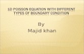 1D Poisson equation with different boundry condition