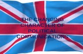 The changing character of political communication in UK