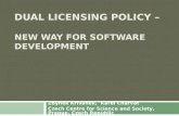 Dual licensing policy zk