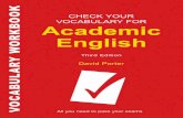 Check your vocabulary for academic english
