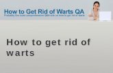How to get rid of warts