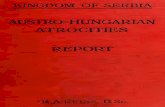 R. A. Reiss to Kingdom of Serbia - Austro-Hungarian Atrocites -  Report [1918]