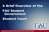 FAU Student Government Judicial Branch Overview