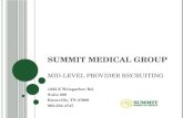 Summit Medical Group - MLP Recruiting Slide
