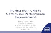 Moving from CME to Continuous Performance Improvement