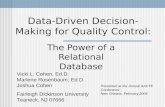 Data-Driven Decision-Making for Quality Control: